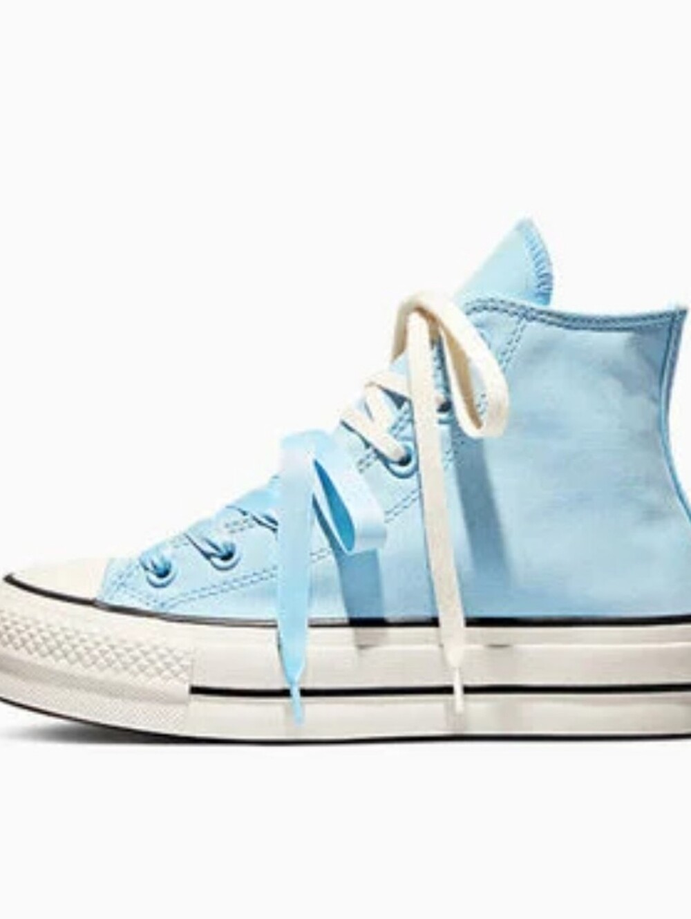 Converse Chuck Taylor All Star Lift Platform Peached Canvas Sneaker- Clear Skies - Picture 5 of 12